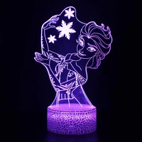 princess series led 3d night light manga kawaii room decor night lights anime figure fancy lighting outdoor lighting table lamp