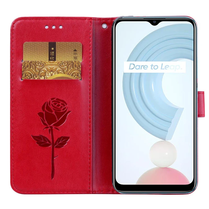 Чехол для OPPO Realme C21 Etui откидной чехол телефона кожаный бумажник-книжка C 21