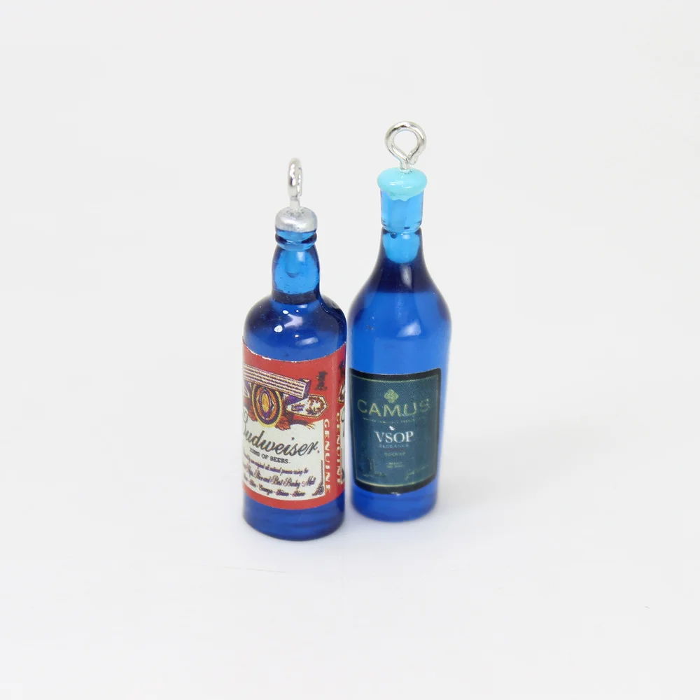 

Yamily 10 шт./каучуковая подвеска в бутылке с жидким напитком, бутылка для пива, сделай сам, изготовление подвесок, ювелирные изделия для брелока...