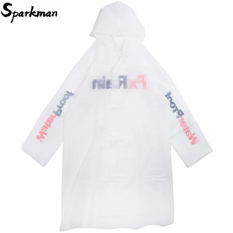 Мужская непромокаемая куртка в стиле хип-хоп черная Водонепроницаемая ветровка