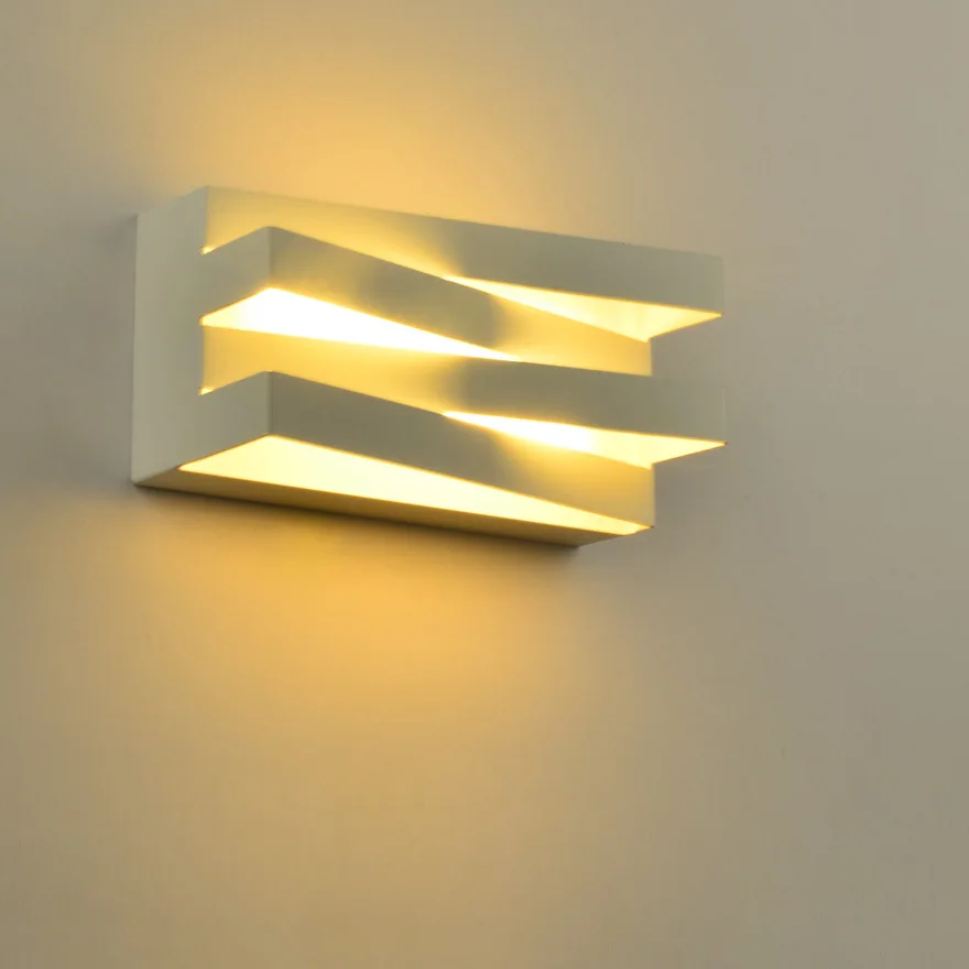 

Acrylic Art Wall Lamps Bedside Bedroom Home Living Room Decoration Dining Light 12W Interior Wall Light