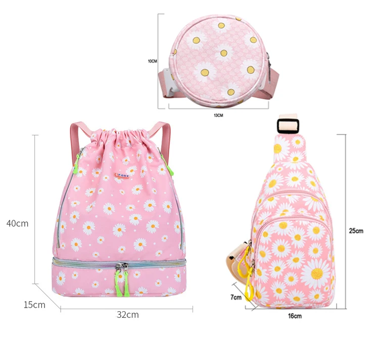 Women Gym Backpack Dry Wet Fitness Bag Travel Rucksack Waterproof Mujer Sac De Sport Gymtas Drawstring Swimming Training Bags