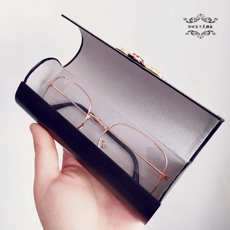 Zerosun солнцезащитные очки коробка DIY символ сильные чехлы для очков черный коричневый модные очки для хранения магнитные коробки
