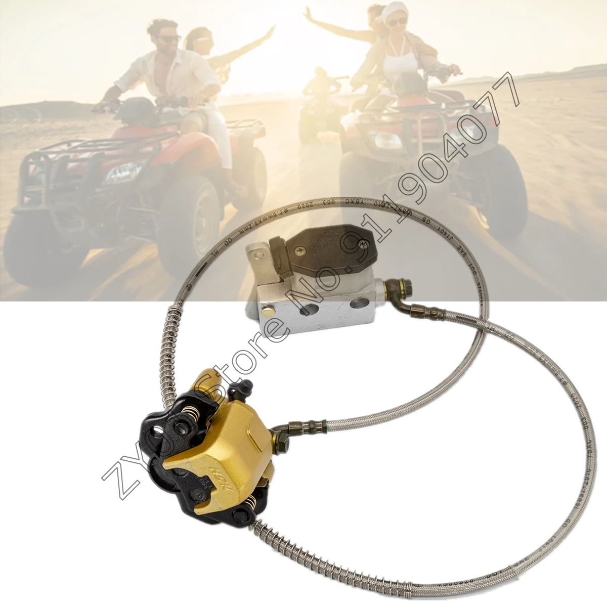 Chinese ATV Motorcycle Dirt Bike Brake pump caliper tubing disc brake Assembly For 110 125cc 140cc TAOTAO PIT PRO Dirt Bike