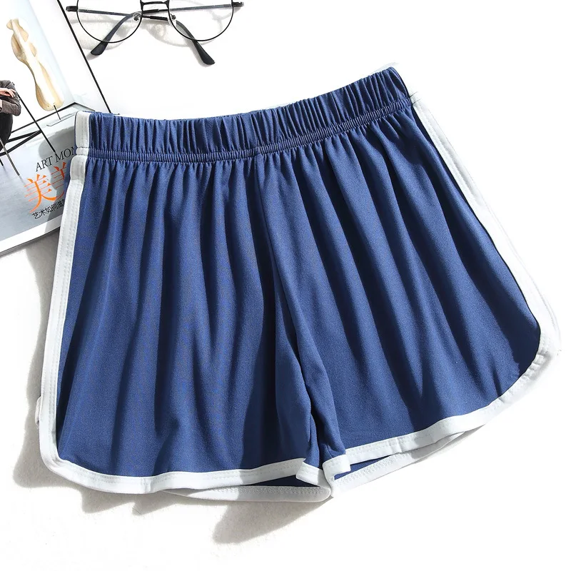 

2021 new large size in spring and summer sports shorts women loose running pants casual pants White