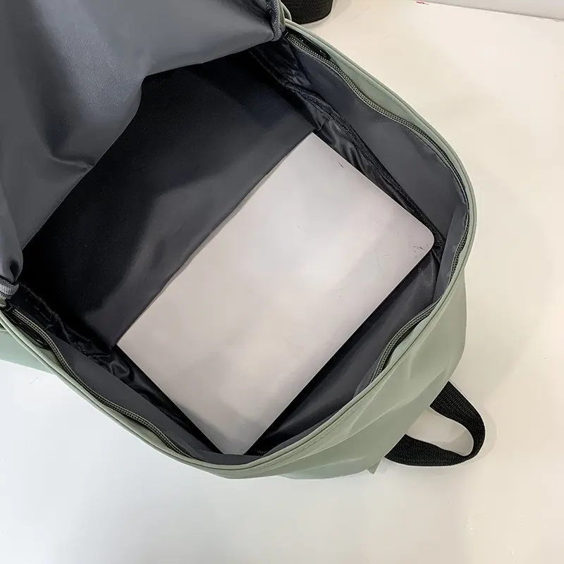 Reflective Stripes Backpack For 2020 Waterproof Nylon School Bag Solid Black Fashion Leisure Or Travel Backpack Book Bag