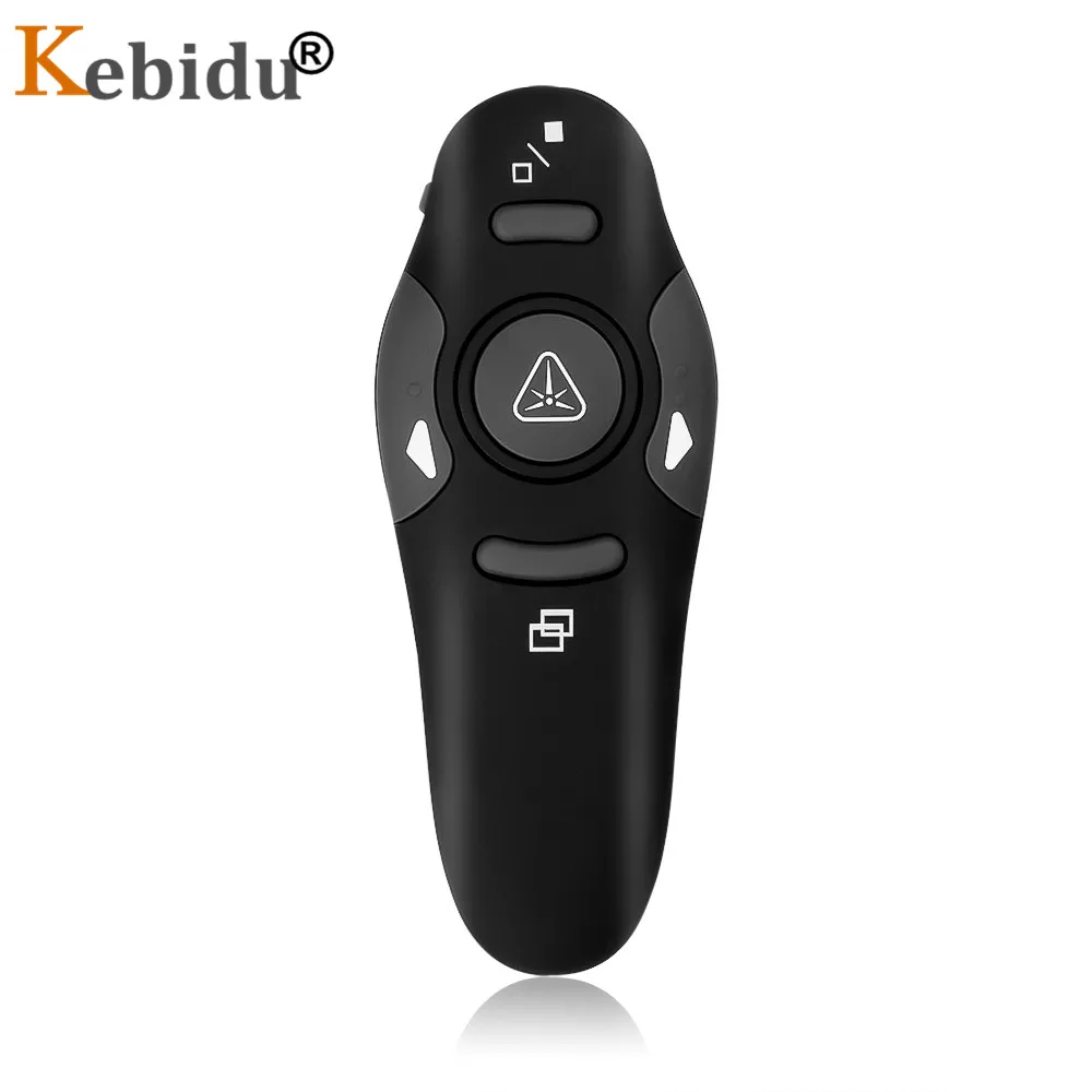 KEBIDU USB RF Wireless Presenter Red Laser Pointer Pen 2.4GHz Remote Control Page Turning PPT Powerpoint Presentation|Пульты ДУ| |