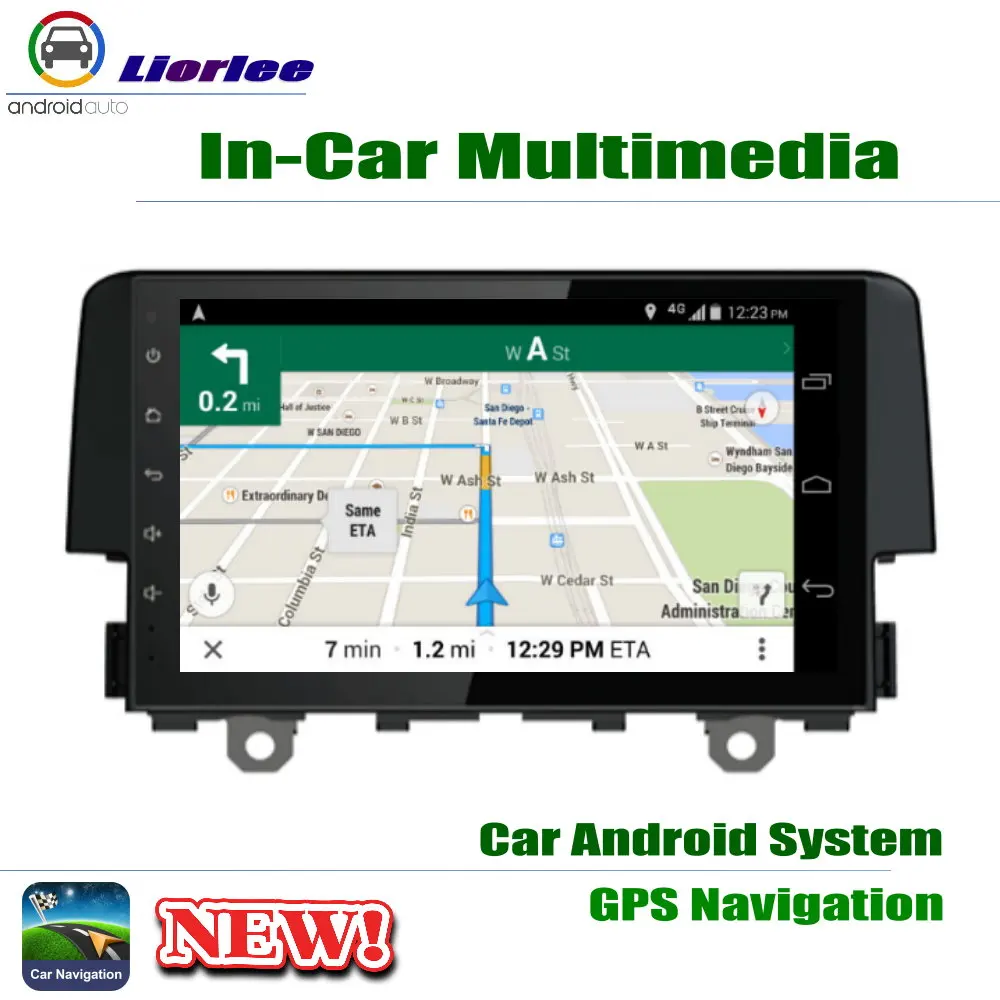 Carplayer Android System Core A53 PX5 9 &quotHD IPS LCD экран для Honda Civic 2016 ~ 2019 радио плеер GPS Navi