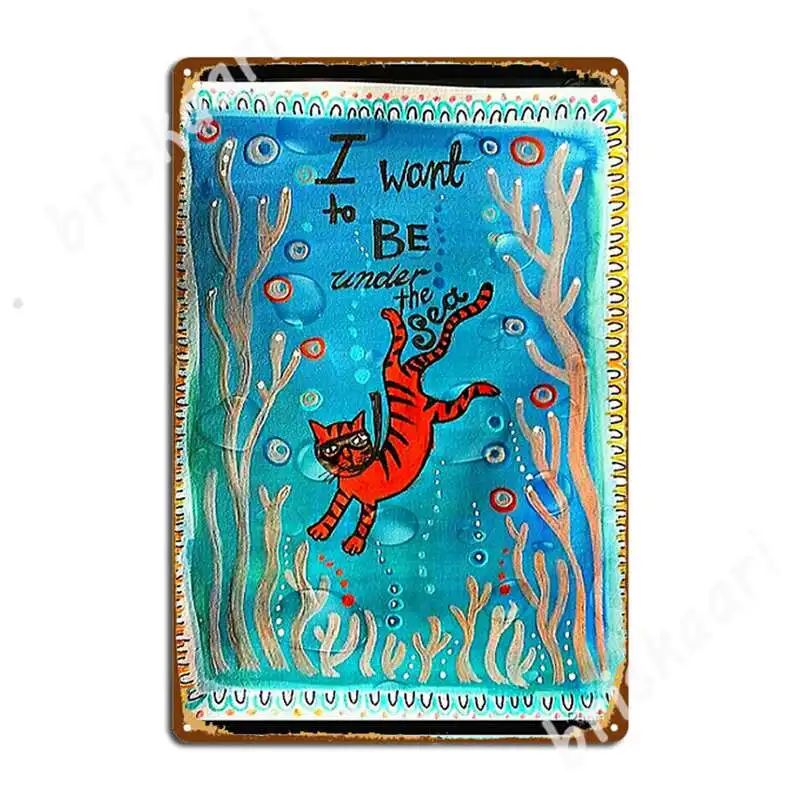

Under The Sea Metal Signs Cinema Garage pub Garage Custom Painting Décor Tin sign Posters