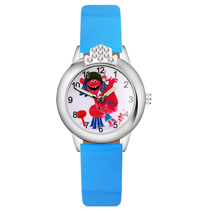 С милым мультипликационным принтом тролли с украшением в виде кристаллов