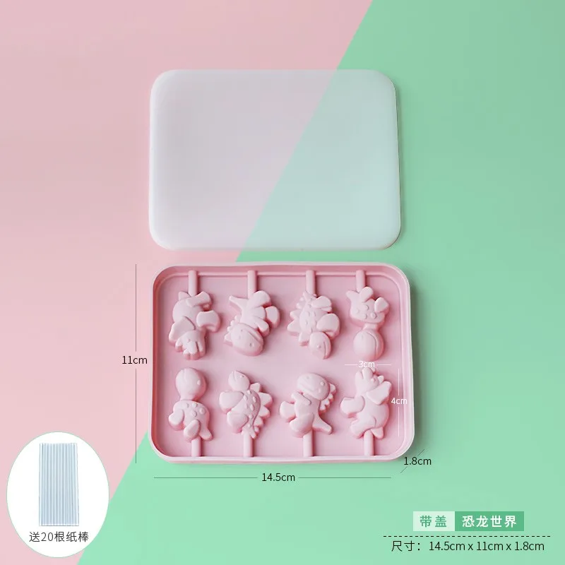 

Silicone Lollipop Molds,Hard Candy Mold With 100 Pcs Lollypop Sucker Sticks,Candy Treat Bags