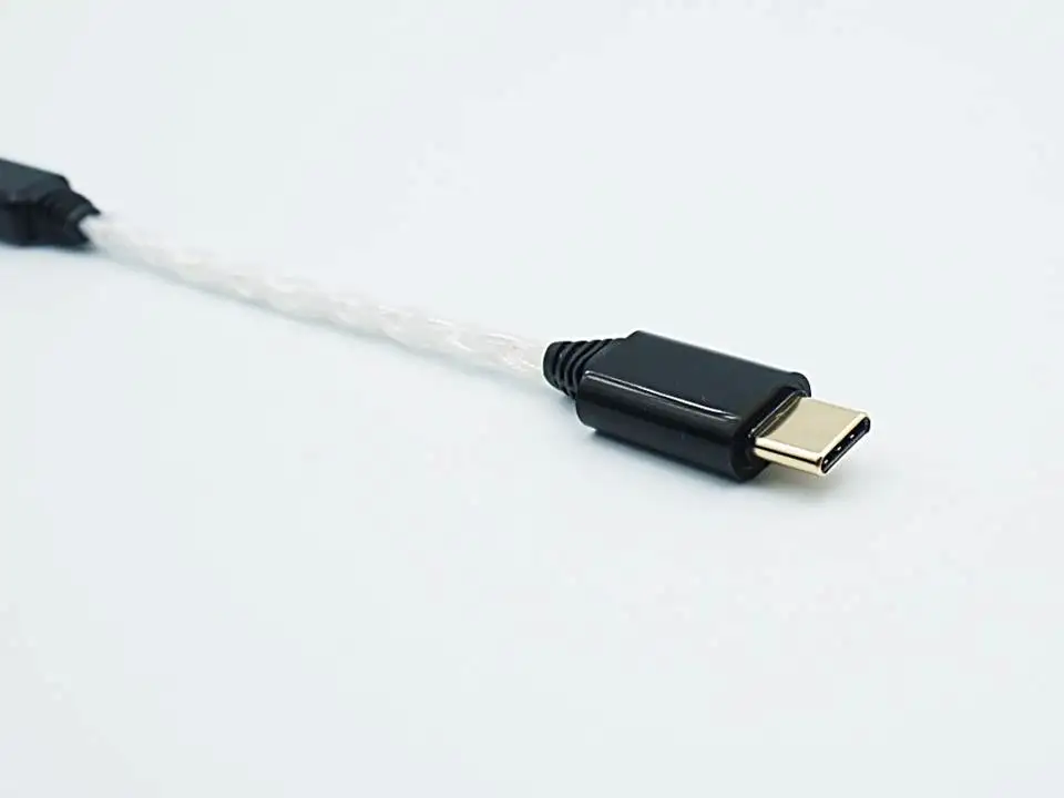 Посеребренный кабель с разъемами типа C и Micro USB|Аксессуары для наушников| |