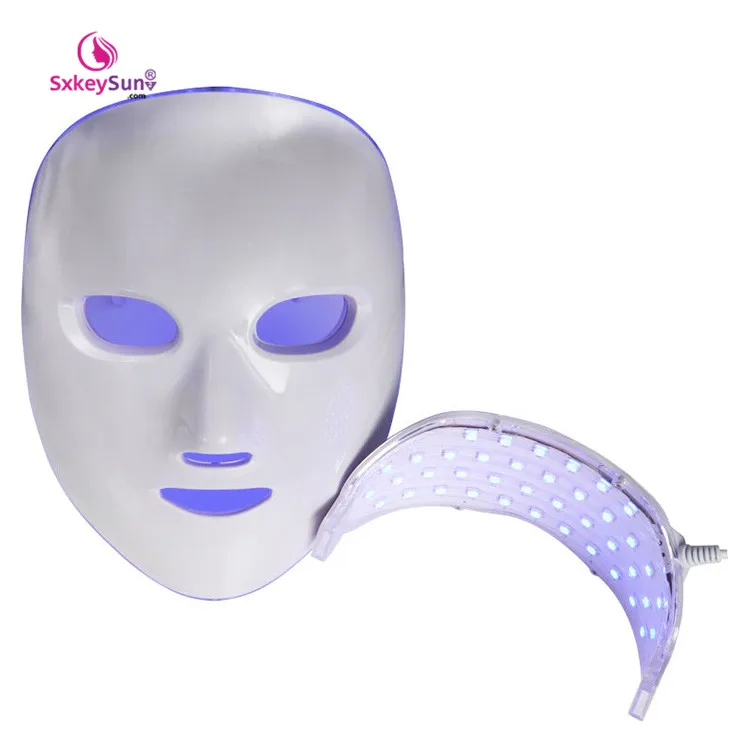 

Best Quality PDT Photon Facial And Neck Skin Care Light Beauty Therapy 7 Color LED Face Mask