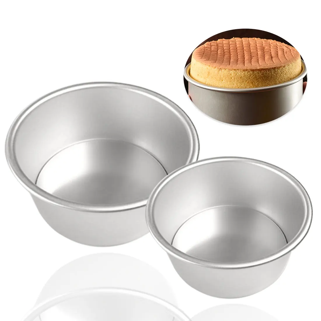 1 шт. форма для торта из нержавеющей стали подвижная круглая Нижняя алюминиевая