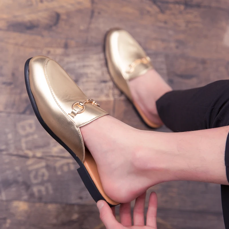 

New High Quality Luxury Men Outdoor Slippers Sandals Low Heel Fashion Low Heel Women Shoes Couple Shoes trend casual shoes 36-45