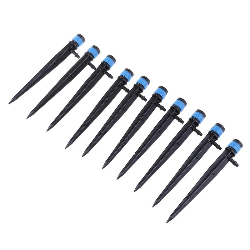 

10Pcs Adjustable 360 Degrees Garden Sprinkler Irrigation Fitting Dripper Drip Head Wholesale