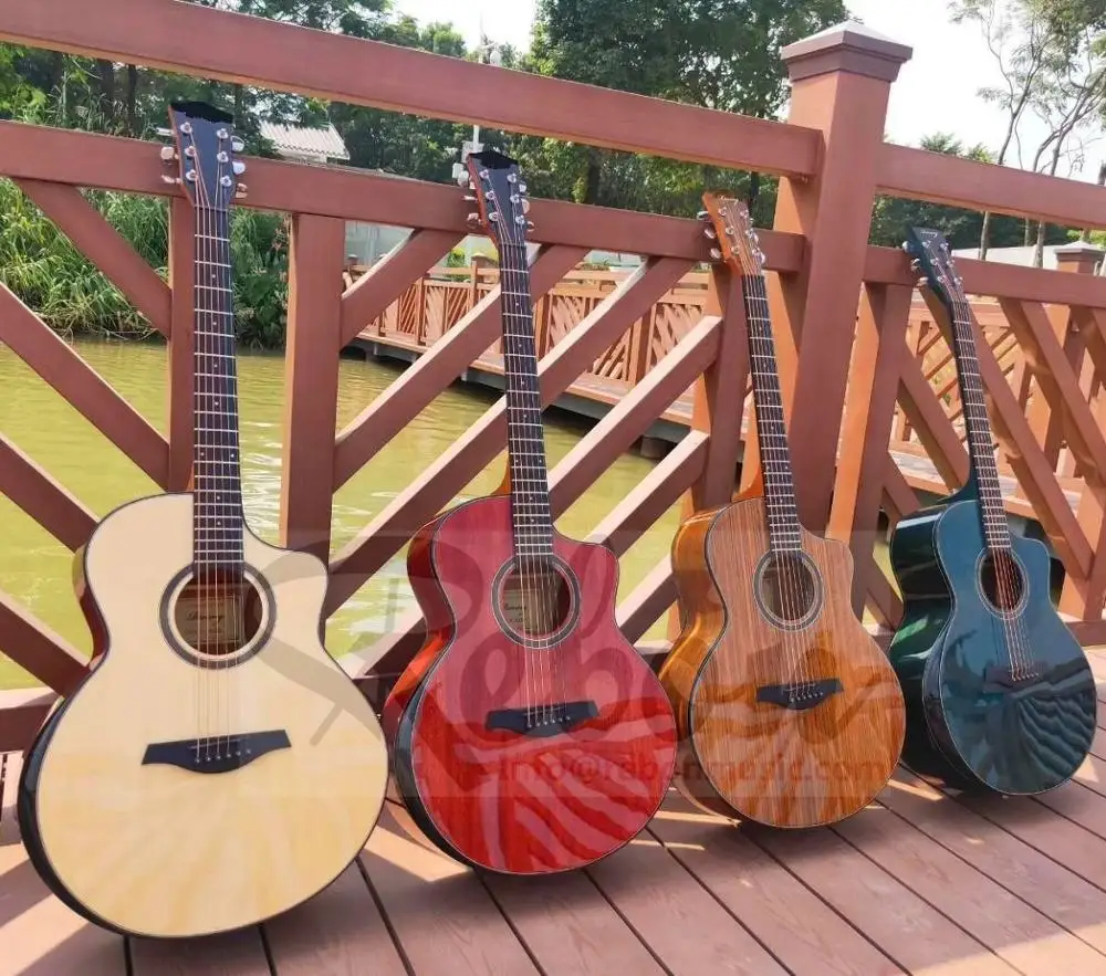 

41 Inch Acoustic Guitar with Armrest in Blue colour
