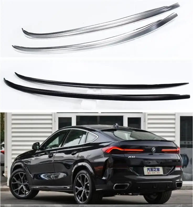 Монтажный багажник на крышу из алюминиевого сплава для BMW X6 G06 2019 2020 2021 (черный