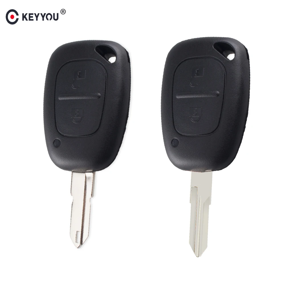 

KEYYOU 20X 2 Button Remote Car Key Shell Cover Fob Case For Vauxhall/Opel Vivaro/ Renault Movano Trafic Renault Kangoo Blank