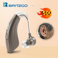 britzgo hearing aidsmini wireless invisible digital sound amplifierbattery life 500hourshearing aid for the elderly deafness