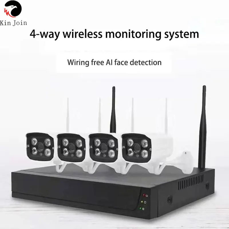 

4CH Video Surveillance Camera NVR Kit Tuya IP66 Waterproof CCTV Security System Net Video Recorder 5MP Wireless IP Camera WIFI