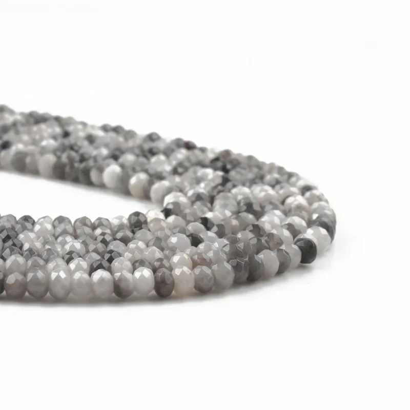 2*4 мм граненые ястребы бусы из камня агата ронли разделительные бусины для DIY