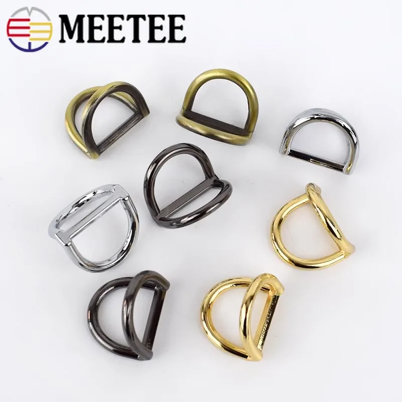 Металлические круглые кольца Meetee 5/10/20 шт. 19 мм пряжки для сумок цепочек ремешков