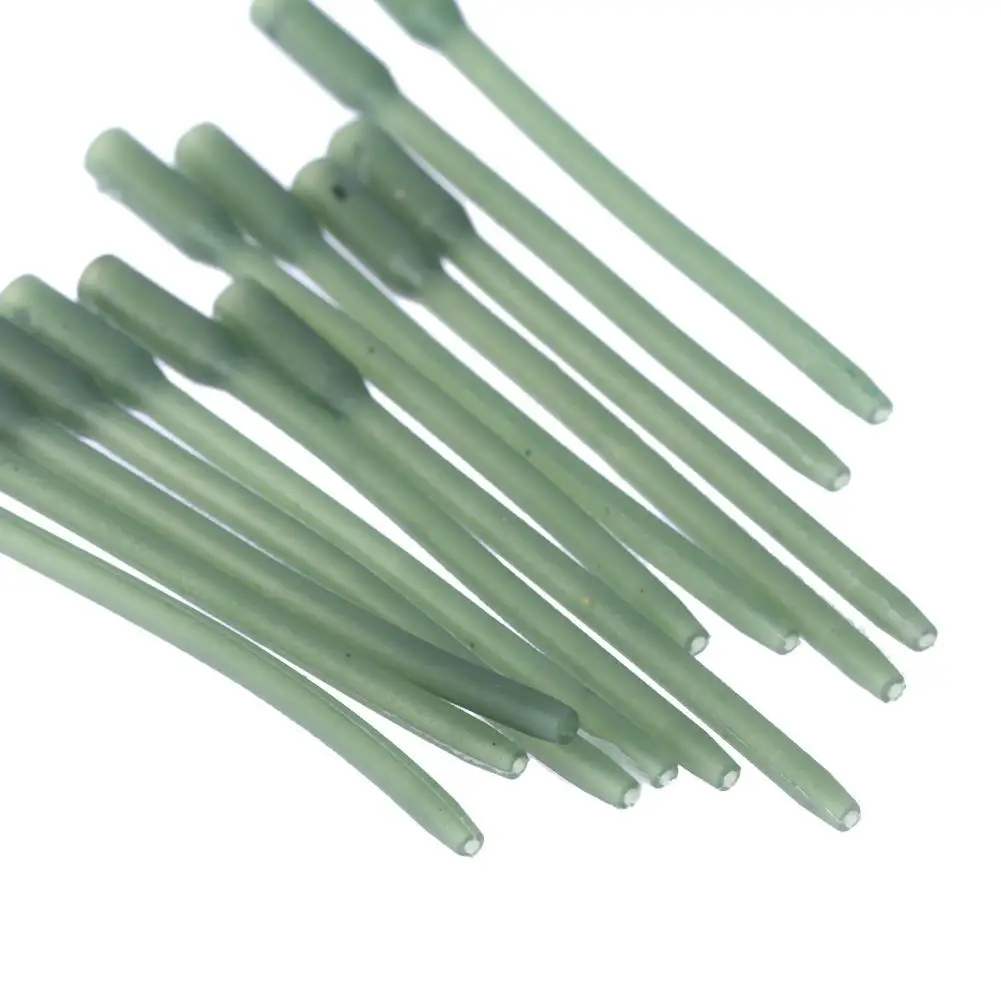 Прочные скрытые втулки для ловли карпа 10 шт. аксессуары длинные резиновые с