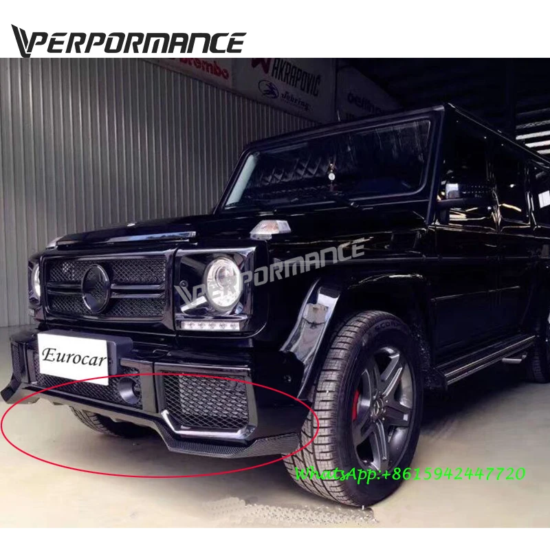 W463 Углеродные детали для G calss Углеродные Передние Губы для G63 G65 M-style передний спойлер splittercarbon материал 1990