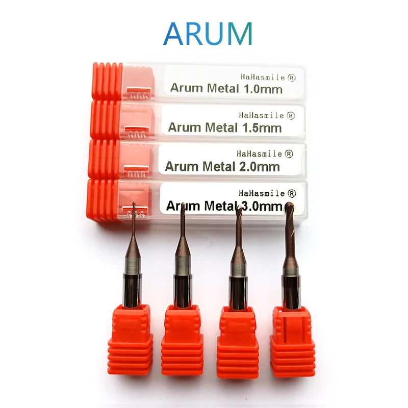 1.0/1.5/2.0/3.0mm Arum metal Dental Milling Bur Diamond Coating for Tungsten Carbide Cutter For Cuting | Красота и здоровье