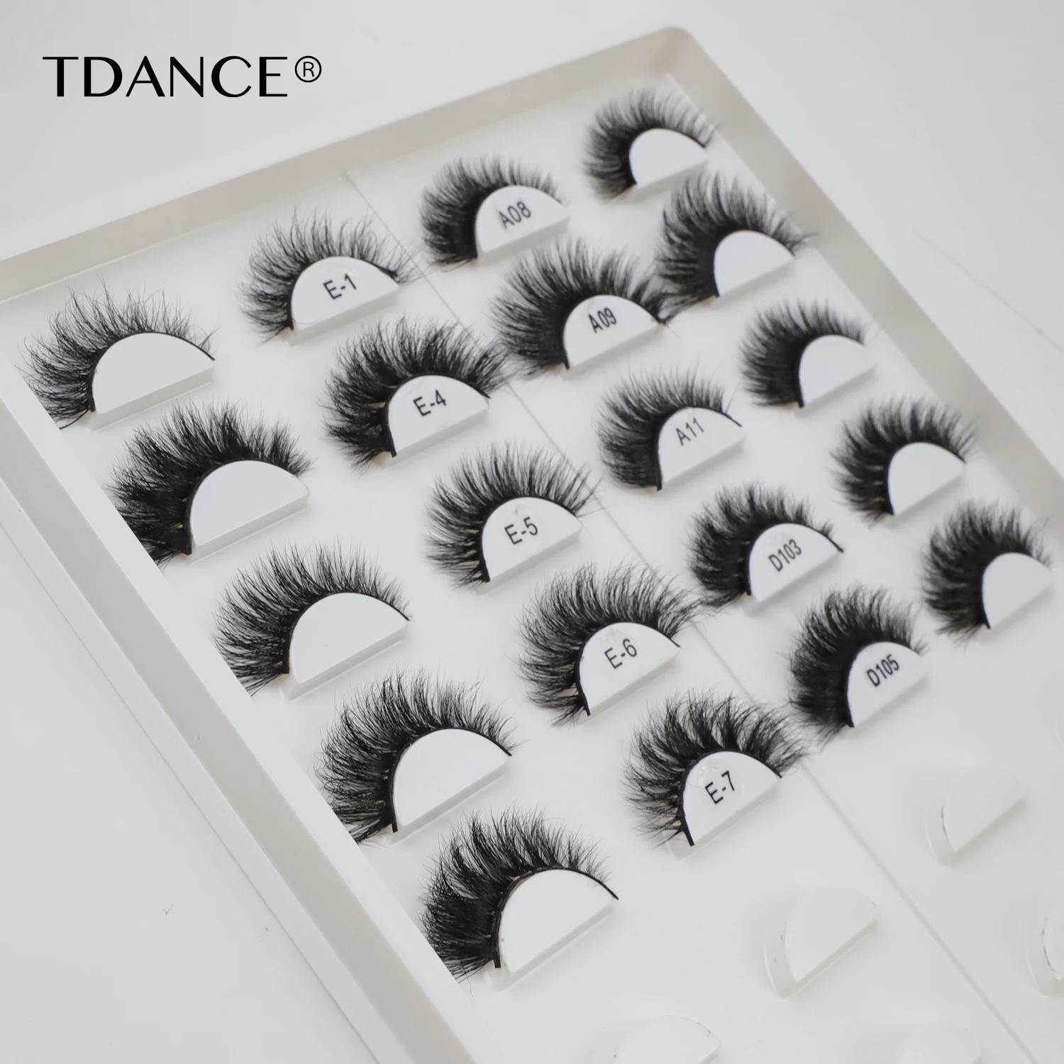 Ресницы TDANCE ресницы 3D 100% натуральные норковые оптом 5D многоразовые для макияжа