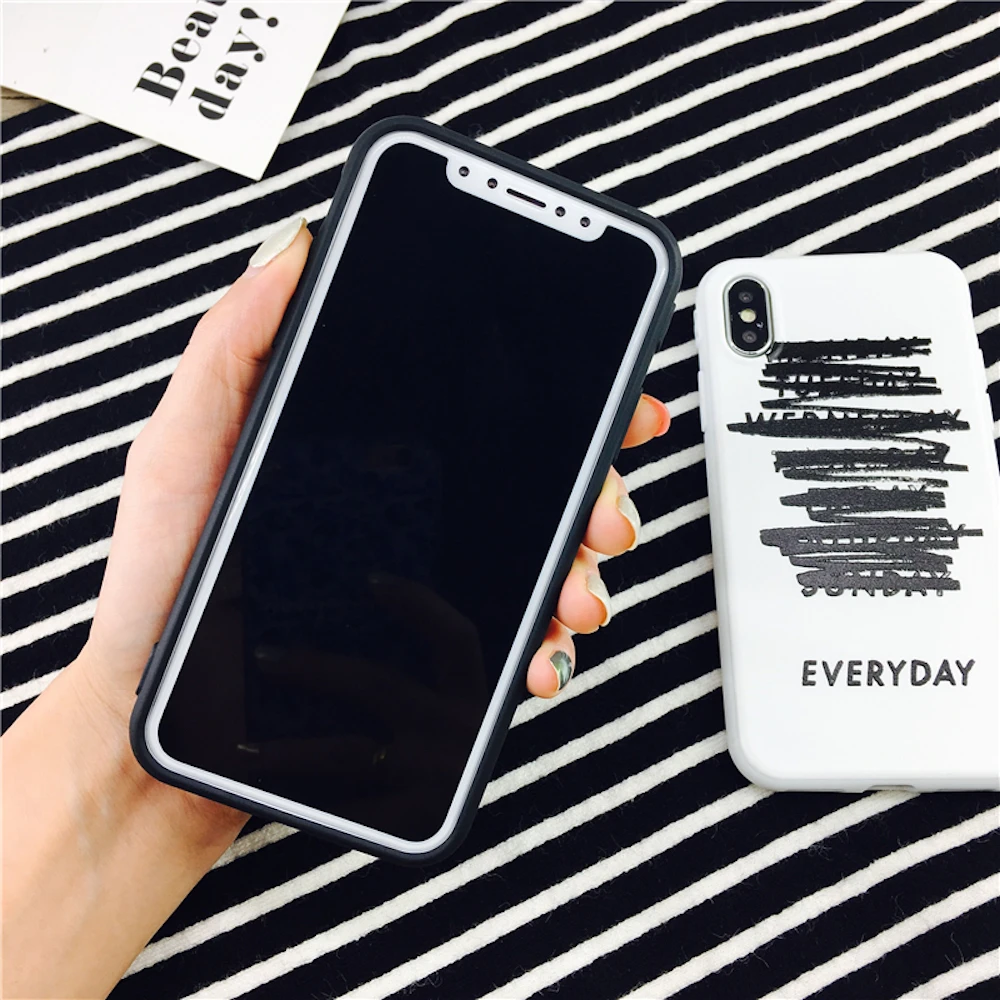 Совершенно новый Повседневный мягкий чехол для влюбленных пар iPhone 11 11Pro 11ProMax X Xs XR