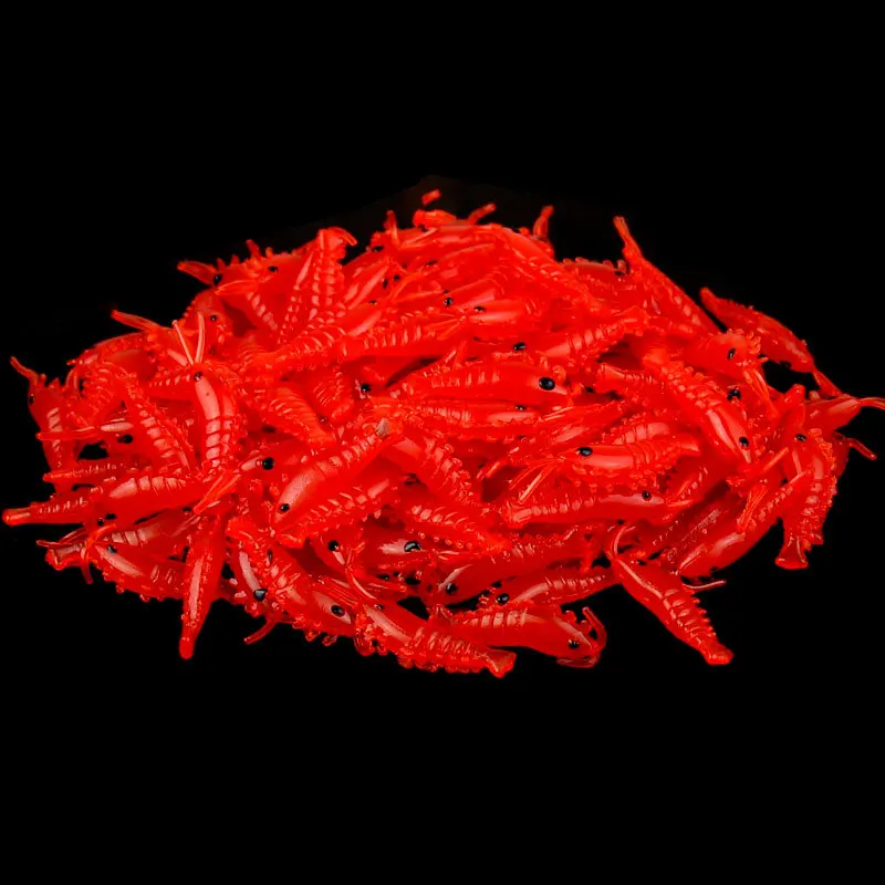 Рыболовные приманки в виде креветок Мягкие силиконовые 2 8 см 0 3 г маленькие