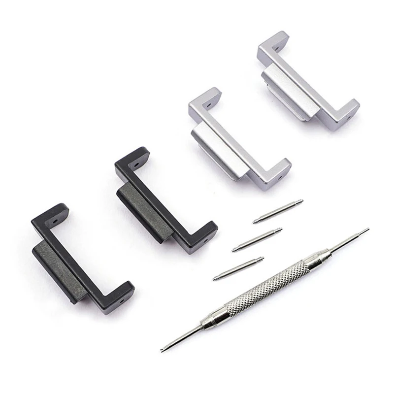 

Stainless steel watchband adapter for G-SHOCK DW5600 GWM5610 GA110 watch Connector straps accessories black silver 22*16mm