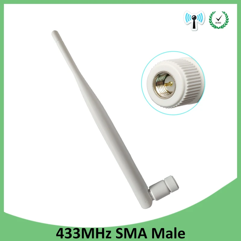 433 МГц Антенна 5dbi GSM SMA штекер антенны м резиновая Беспроводная ретранслятор для