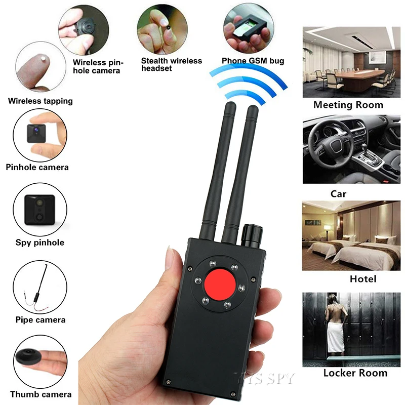 dual antenna g528 anti candid hidden camera detector rf signal secret gps audio gsm mobile phone wifi pinhole cam spy bug finder free global shipping