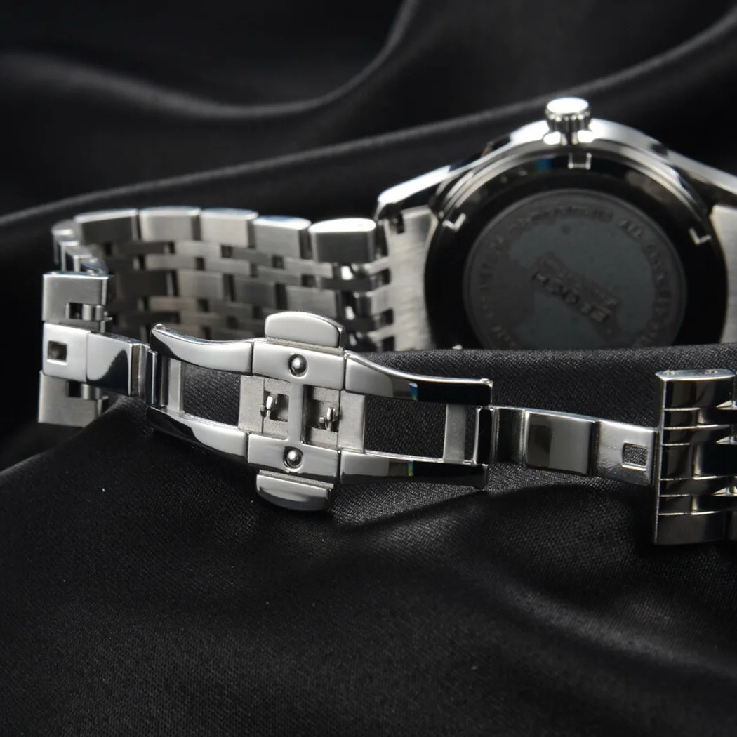 Роскошные мужские часы EPOCH с Тритием T25 светящиеся деловые кварцевые наручные 100 м