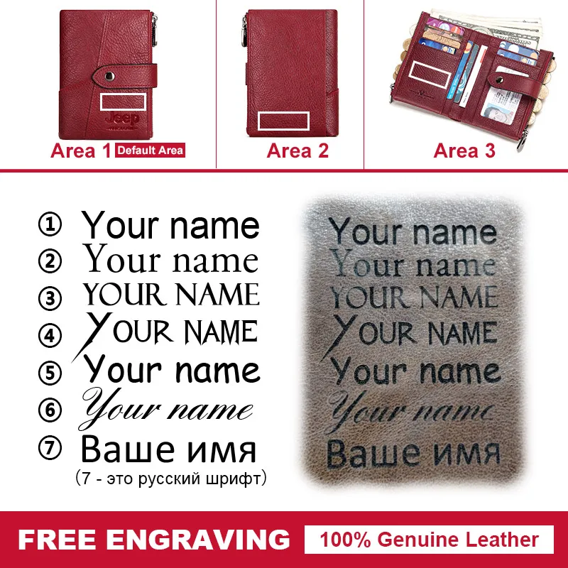 

New Customized Women Wallets Name Engraving High Quality Short Card Holder Luxury Brand Female Purse Coin Holder Wallet For Girl