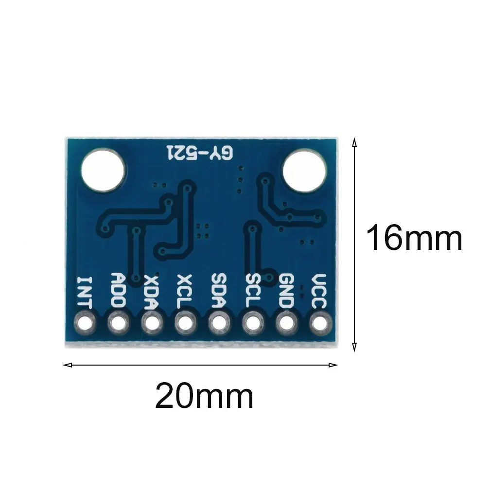 

3V-5v 2.54mm Pitch Chip built-in 16 bit AD converter GY-521 6 DOF MPU-6050 Module 3 Axis Accelerometer Gyroscope Module for Ardu