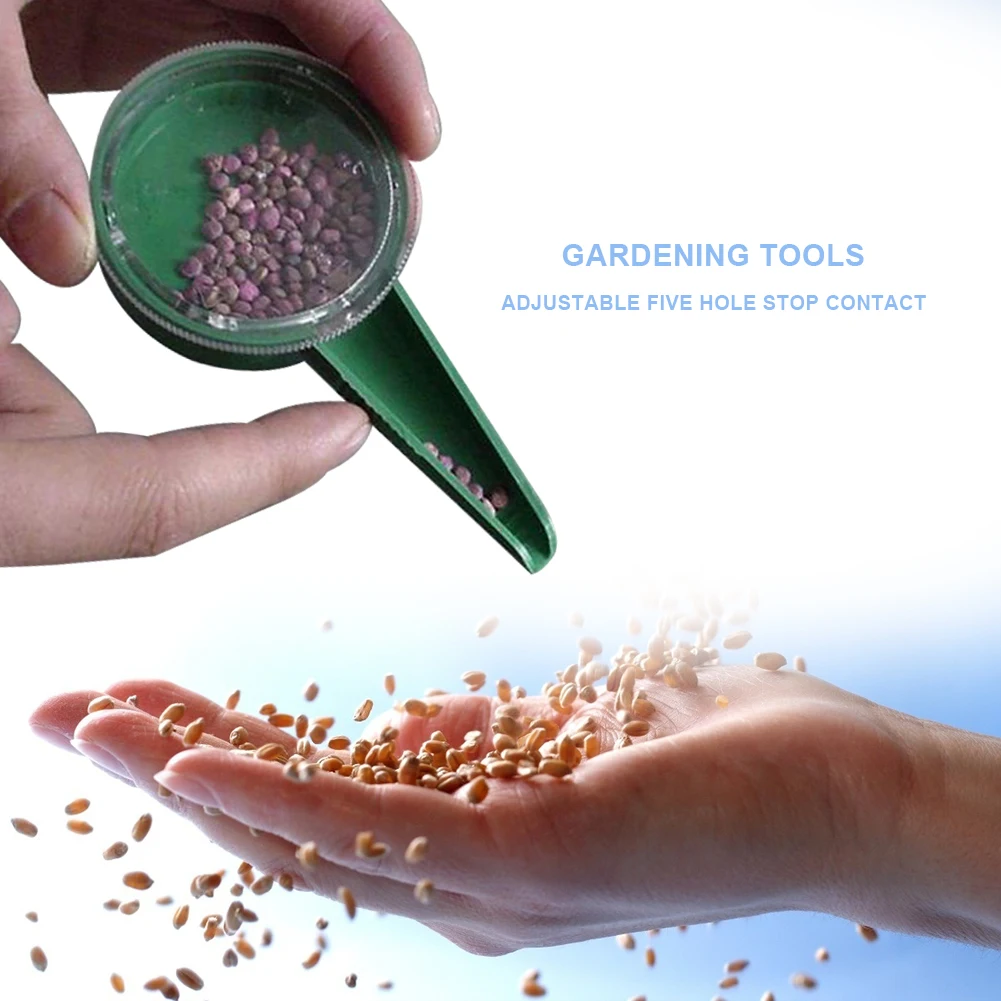 Durable Gardening Plants Dispenser Sower Planter Adjustable Seed Seeder Tools for Household Garden Supplies | Дом и сад
