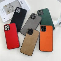 luxury business lychee pattern soft case for iphone 11 12 pro max mini 7 8 plus xr x xs max se 2 pu leather phone cover fundas