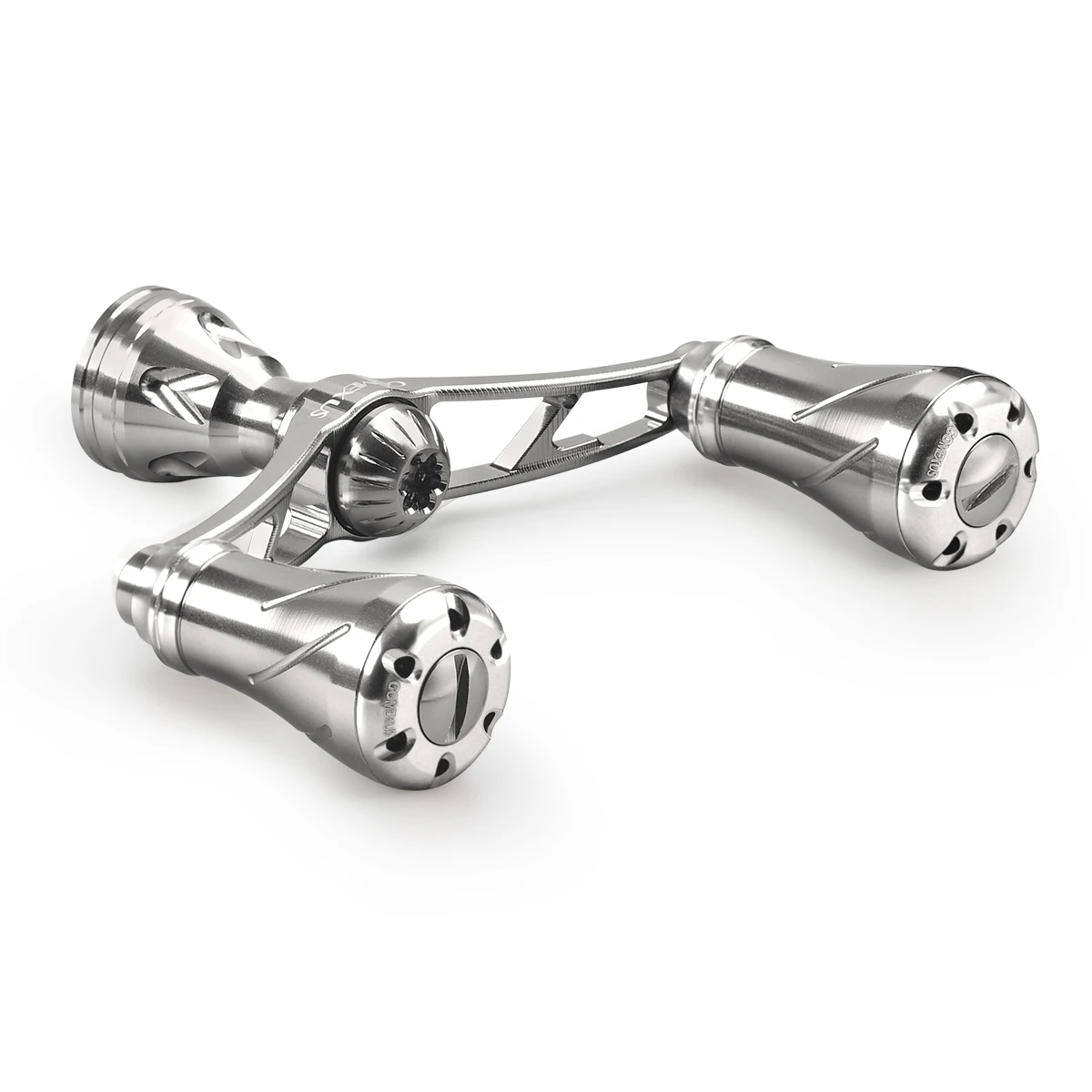 Silver И Mech suspension Gomexus CNC 72 мм 82 мм ручка Daiwa спиннинговая катушка с ручкой по требованию - Цвет: Silver