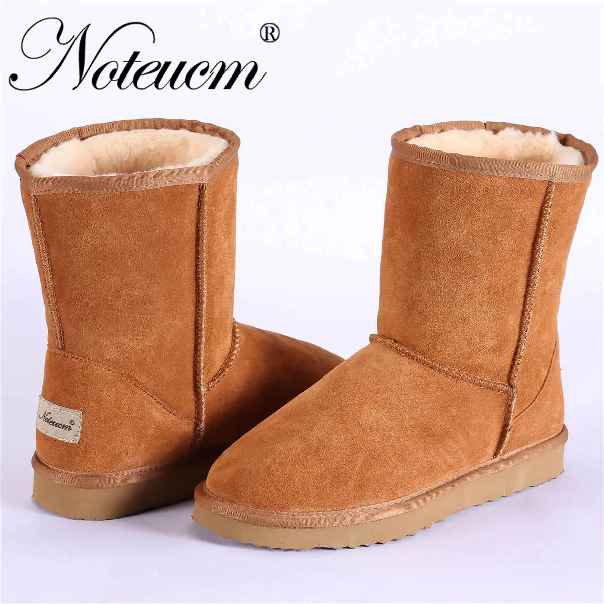 Женские зимние меховые ботинки из натуральной кожи в австралийском стиле
