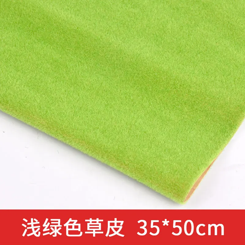 Light green 35x50cm Пейзаж трава коврик для модели поезд бумага расположение пейзажей газон Diorama аксессуары 25*25 см 35*50 см 35*100 см - Цвет: Light green 35x50cm