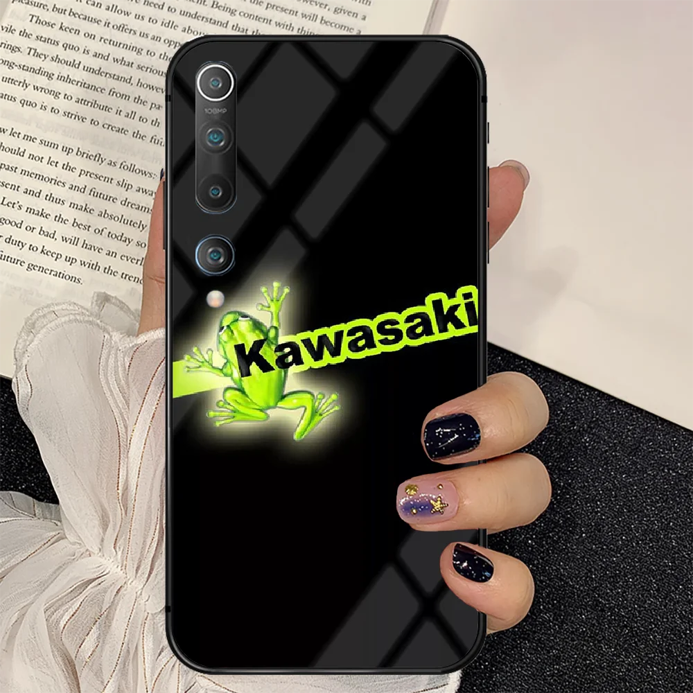 

Moto Kawasaki Ninja Phone Tempered Glass Case Cover for Xiaomi Mi A MAX X POCO M Note 3 9 10 11 i T Pro Lite Cell Pretty Black