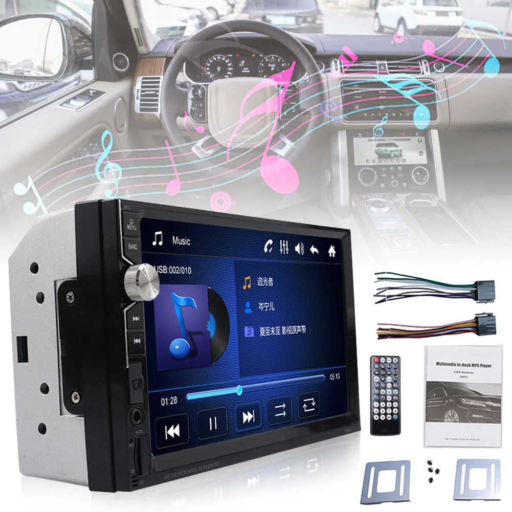 

Mp4-плеер с сенсорным экраном 7 дюймов, Bluetooth, FM-радио, поддержка TF/USB