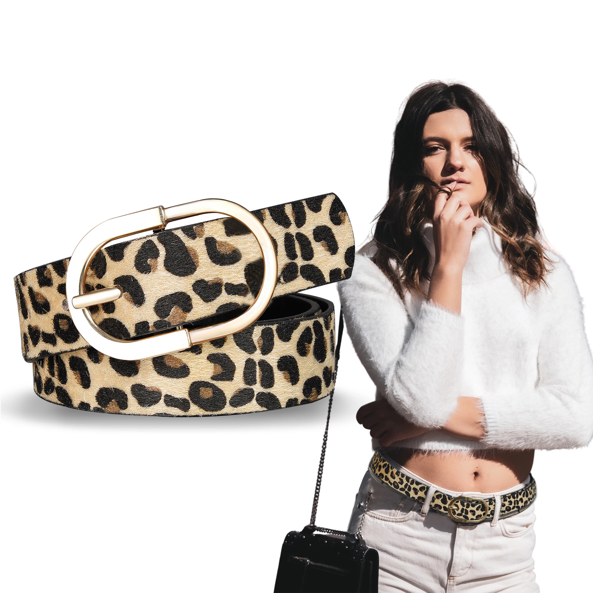 

Women Belt Gold BuckleGenuine Leather Ladies Thin Belts Fashion Trend Brand High Quality Female Jeans Waistband