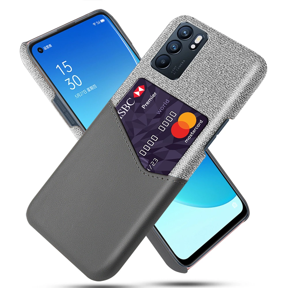 

Card Slots Cover For OPPO Reno 6 5 Pro Plus F19 K9 A93 A74 5G Funda Business Case For Oppo Realme 8 X7 Pro Ultra V15 Q3i 5G Capa