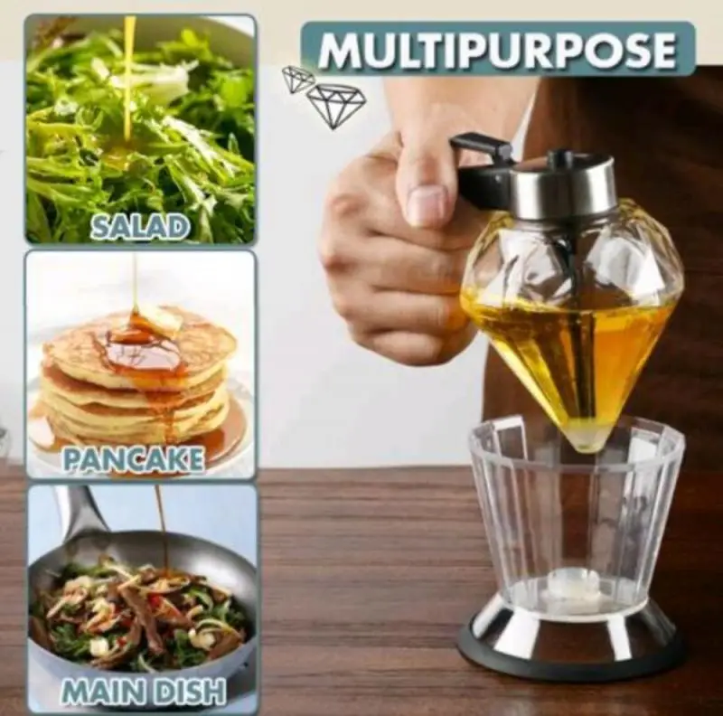 Маслораспределительное устройство алмаз Стекло оливковое масло бутылка для