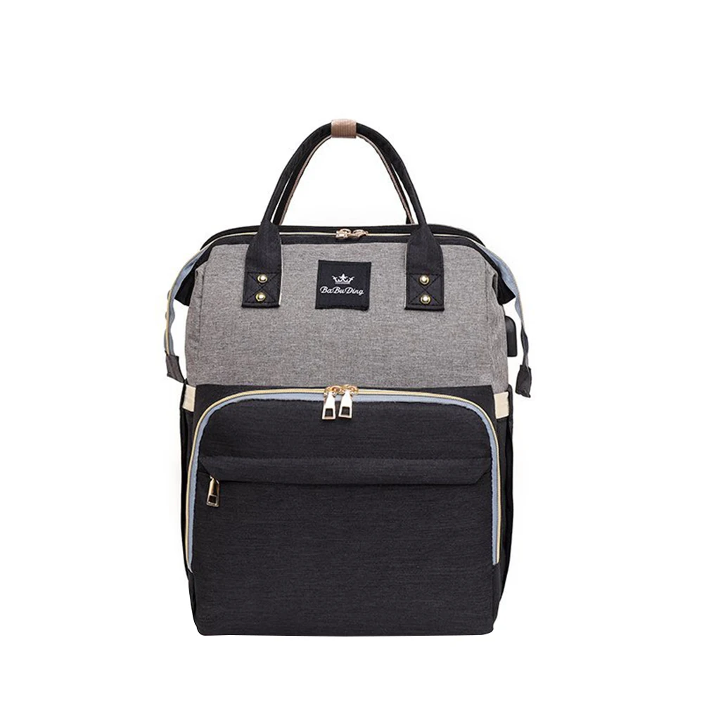 

Mummy Waterproof Folding Crib Nappy Bag Case Stylish Folding Crib Nappy Bags Diaper Bag Backpack Large Capacity